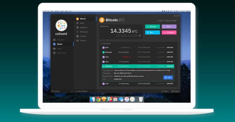 Coinomi wallet desktop