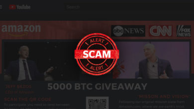 Cryptocurrency giveaway scam