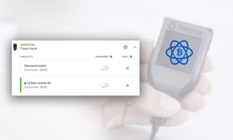 electrum trezor hidden passphrase