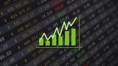 Exchange listing and volume chart