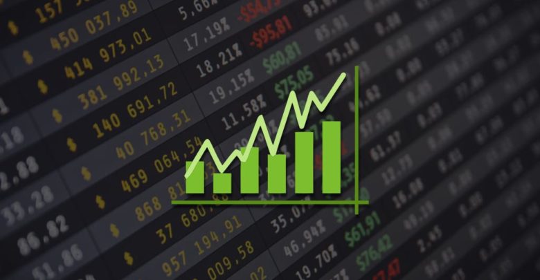 Exchange listing and volume chart