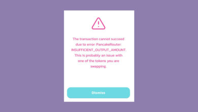 output amount transaction error
