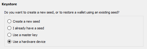 electrum keystore selection