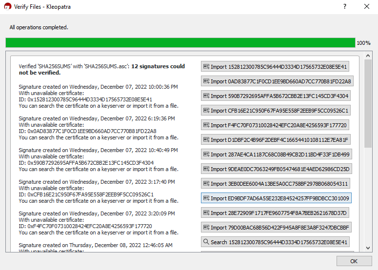 verify bitcoin files sha256 signatures